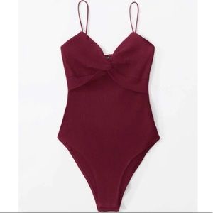 Maroon Body Suit